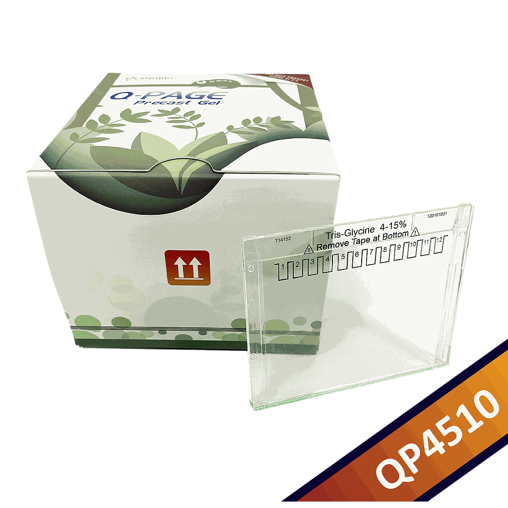 [QP4510] Q-PAGE™ TGN Precast Gel (Mini, 12 wells, 4-15%), 10 gels